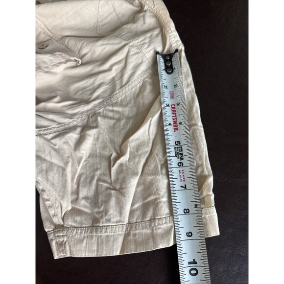 Blend Of America Mens XL Beige Short-Sleeve Button-Up Shirt With Pockets - Picture 8 of 8